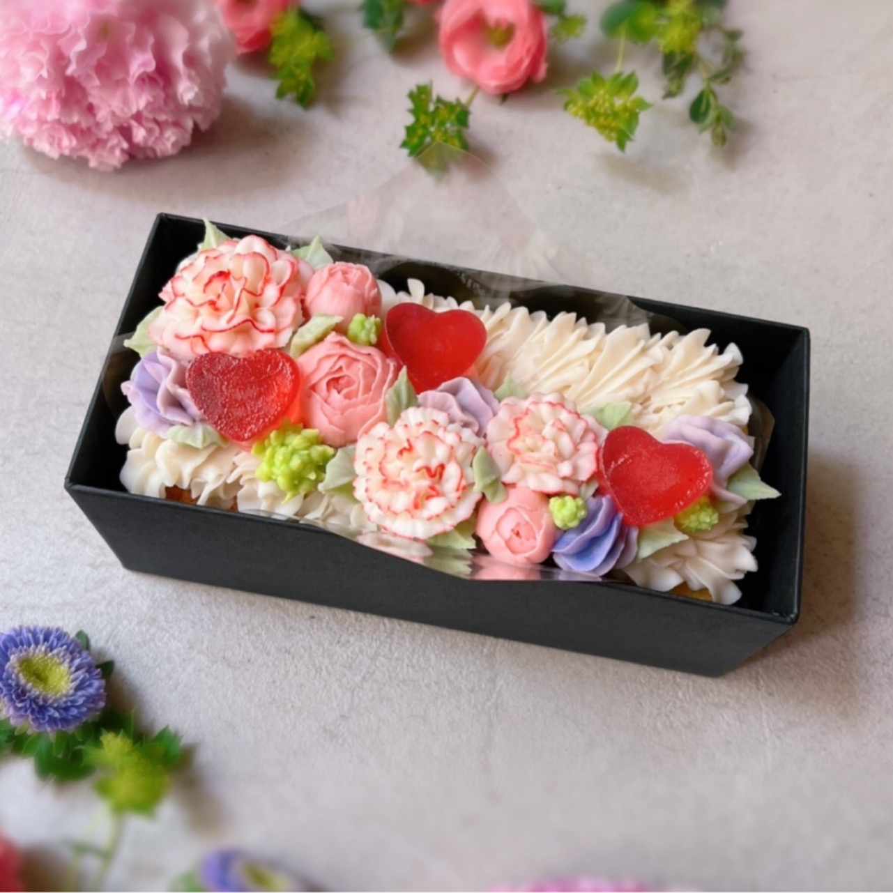 母の日のBOXケーキ